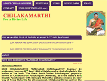 Tablet Screenshot of chilakamarthi.com